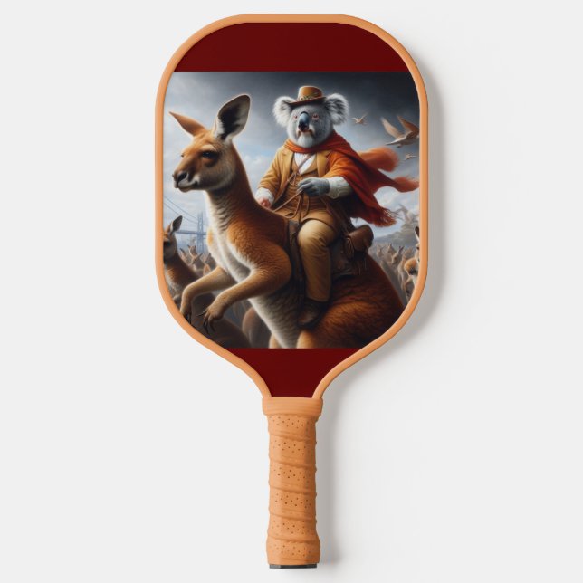 Koala Kangaroo Rider Pickleball Schläger (Vorderseite)