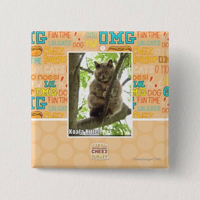 Koala Kitteh Button (Vorderseite)