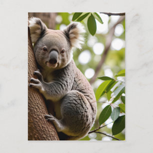 Koala Klettern Postkarte