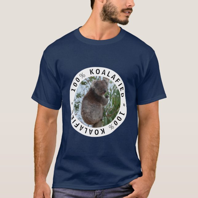 Koala Koalafied Qualified Niedlich Funny T-Shirt (Vorderseite)