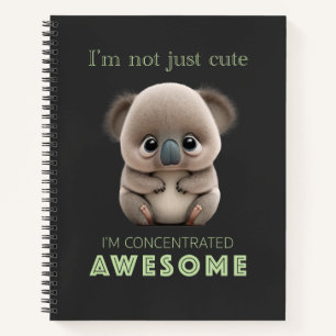Koala konzentrierte Phantastische Niedlich Adorabl Notizbuch