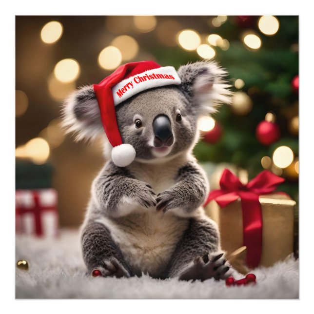 "Koala Kris Kringle: Christmas Down Under" Fotodruck (Vorne)