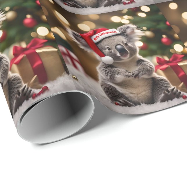 "Koala Kris Kringle: Christmas Down Under" Geschenkpapier (Rolleneckpunkt)