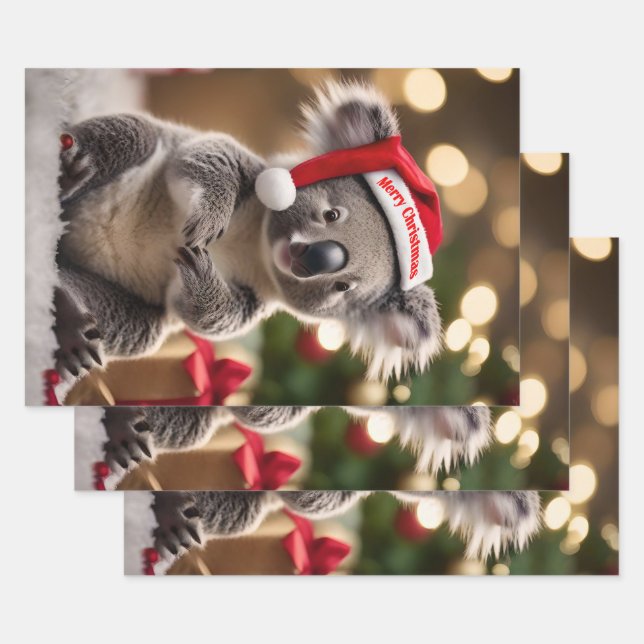 "Koala Kris Kringle: Christmas Down Under" Geschenkpapier Set (Set)