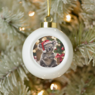 "Koala Kris Kringle: Christmas Down Under" Keramik Kugel-Ornament