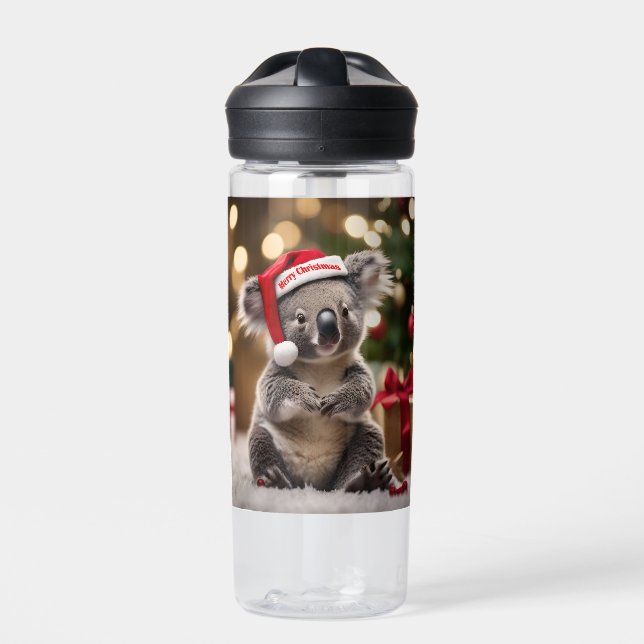 "Koala Kris Kringle: Christmas Down Under" Trinkflasche (Vorderseite)