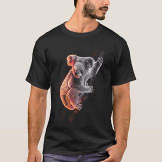 Koala Kunst Wald Tierliebhaber Männer Frauen Kinde T-Shirt
