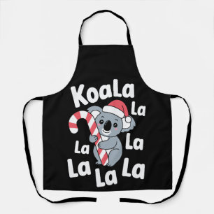Koala La Weihnachten Santa Hut Zuckerstange Xmas Schürze