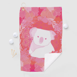Koala Lebensblume Golfhandtuch