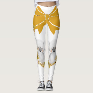 Koala Leggings in einer goldfarbigen Rose