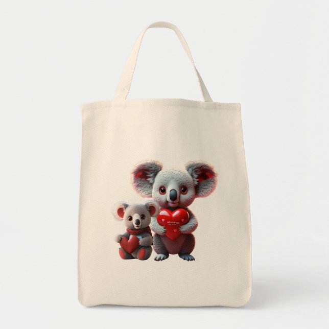 Koala Liebe: Ein Teich der Natur Tragetasche (Vorne)