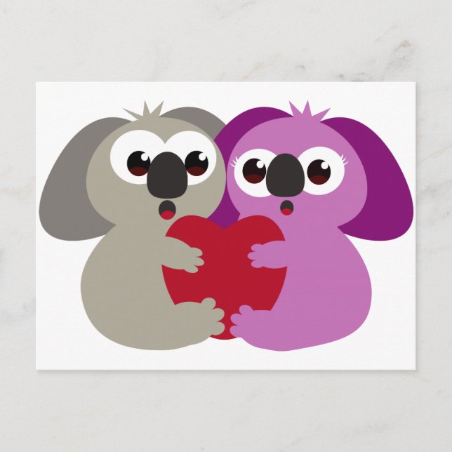 Koala Liebe Postkarte (Vorderseite)