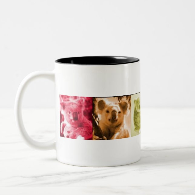 Koala-Liebe Zweifarbige Tasse (Links)
