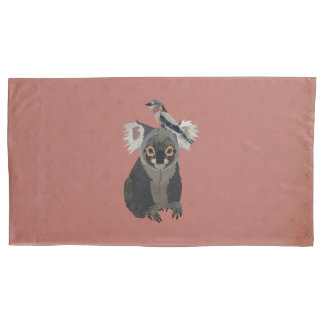 KOALA & LILLAC VOGEL KISSENBEZUG