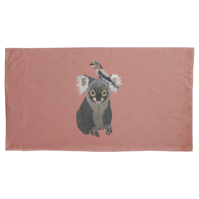 KOALA & LILLAC VOGEL KISSENBEZUG (Vorderseite)