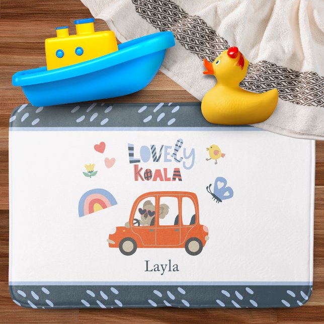 Koala Little Girl First Name Süße Tier Badematte (Von Creator hochgeladen)