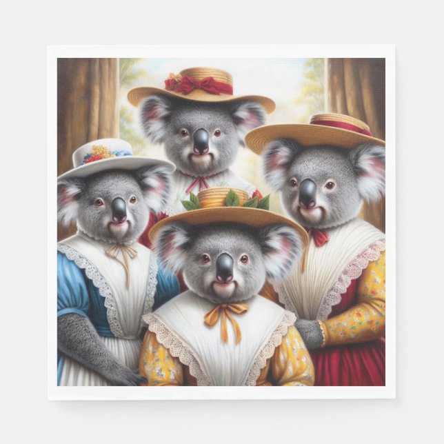 Koala Little Women Serviette (Vorderseite)