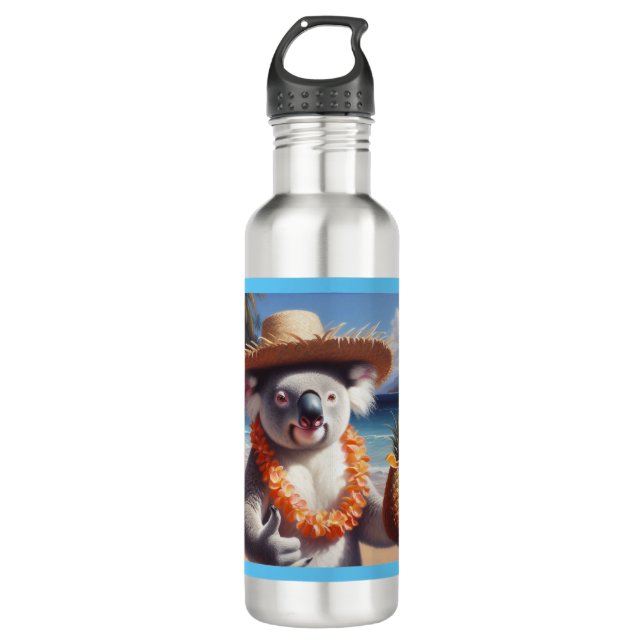 Koala Luau Edelstahlflasche (Vorderseite)