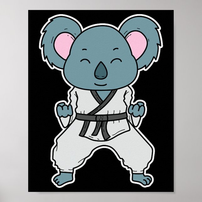 Koala macht Karate  Poster (Vorne)