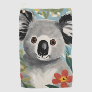 Koala-Malerei Golfhandtuch