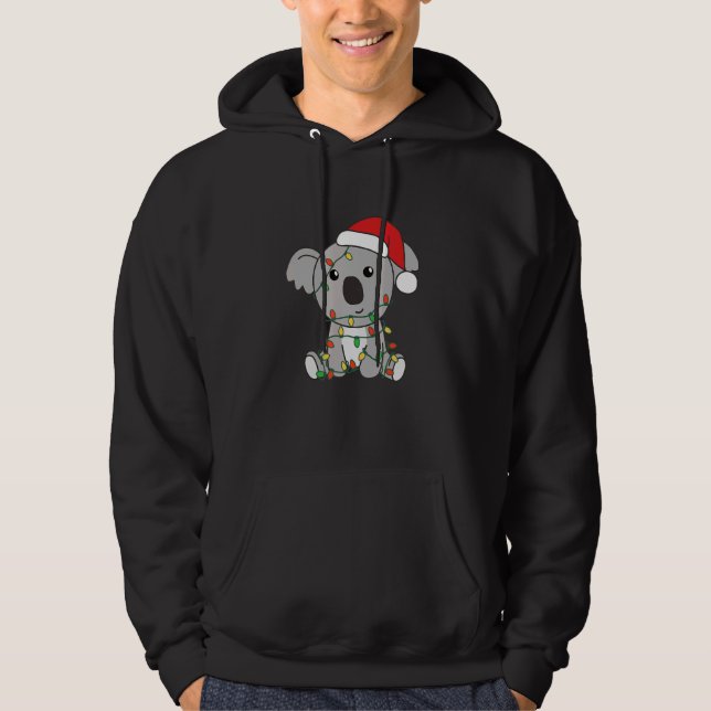 Koala Merry Christmas Winter Animals Koalas Christ Hoodie (Vorderseite)