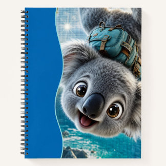 Koala mit dem Kopf nach unten Notizbuch