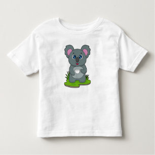 Koala mit Kaffeetasse Kleinkind T-shirt