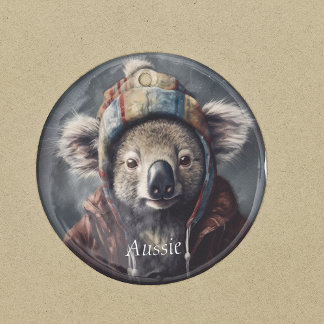 Koala mit Wintermütze, anpassbar Keramikornament