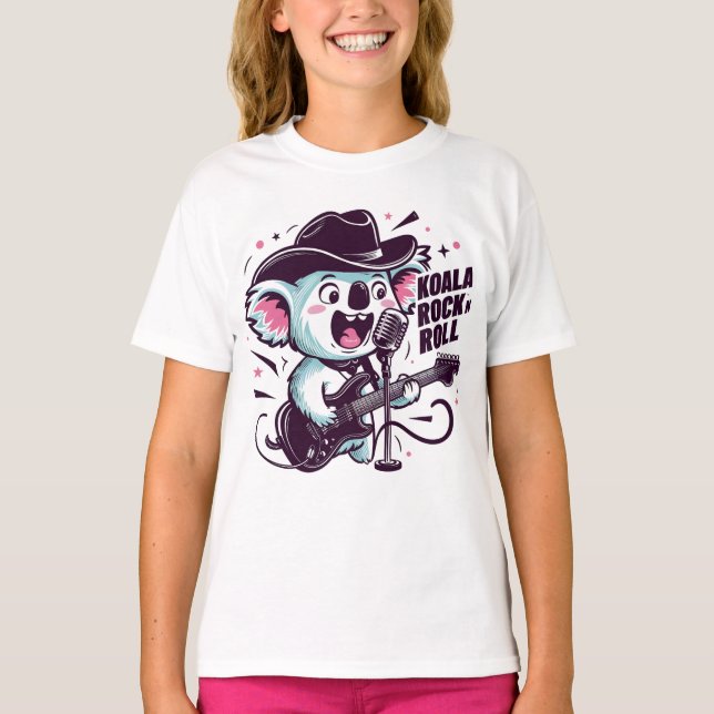 Koala music Rock'n'roll T-Shirt (Vorderseite)
