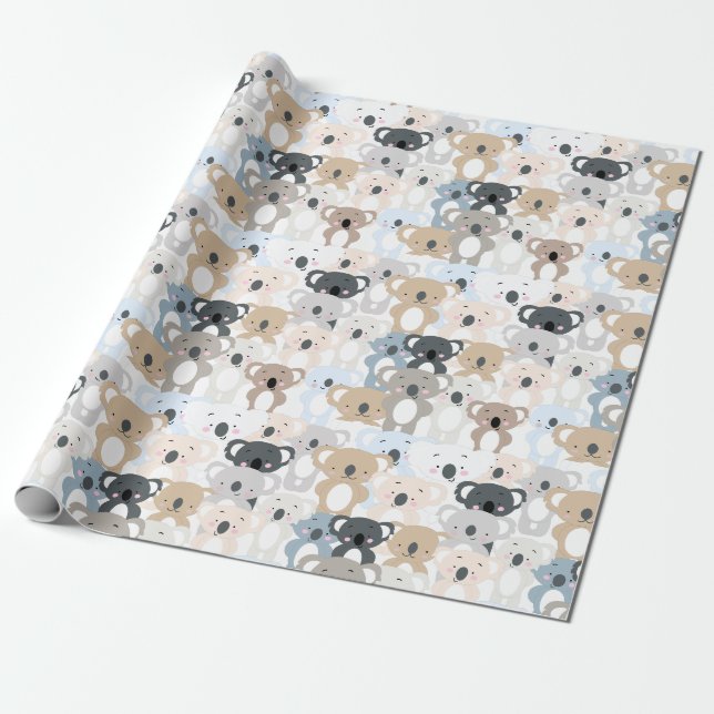 Koala Musterpapier Geschenkpapier (Ungerollt)