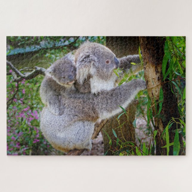 Koala-Mutter und Sohn Puzzle (Horizontal)