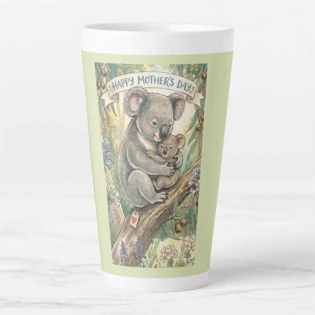 Koala Muttertag mit Joey Milchtasse (Vorderseite)