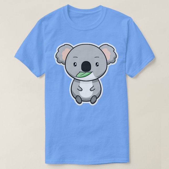 Koala Niedlich Kawaii Zeichne Australien Lover T-Shirt (Design vorne)