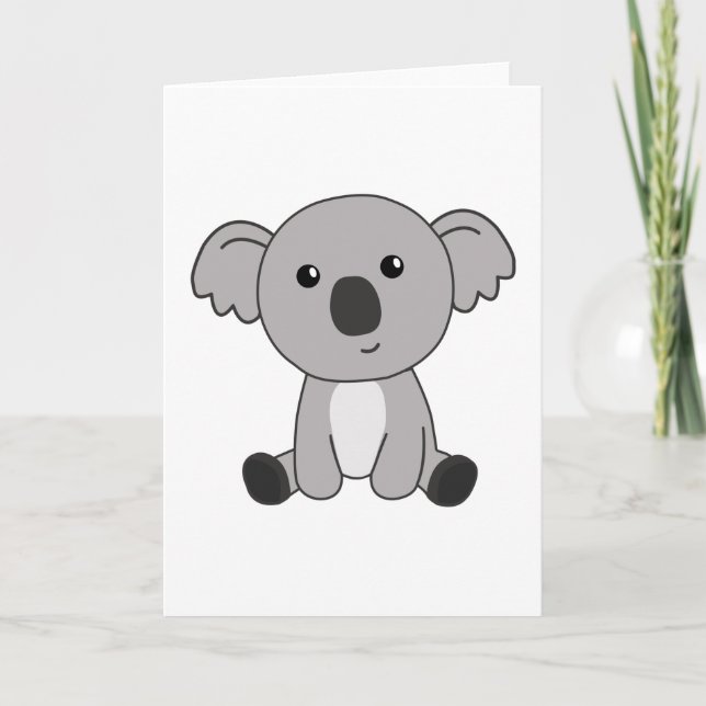 Koala Niedliche Tiere für Kinder Niedliche Kleinti Karte (Vorderseite)