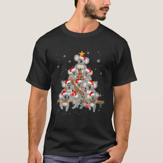 Koala Ornament Dekoration Weihnachtsbaum T-Shirt X (Vorderseite)