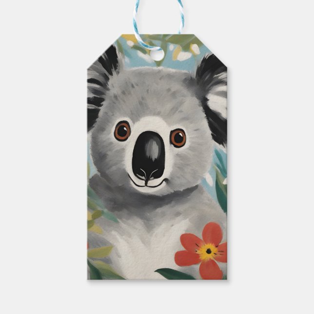 Koala Painting Geschenkanhänger (Vorderseite)