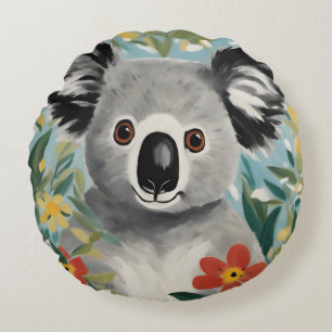 Koala Painting Rundes Kissen