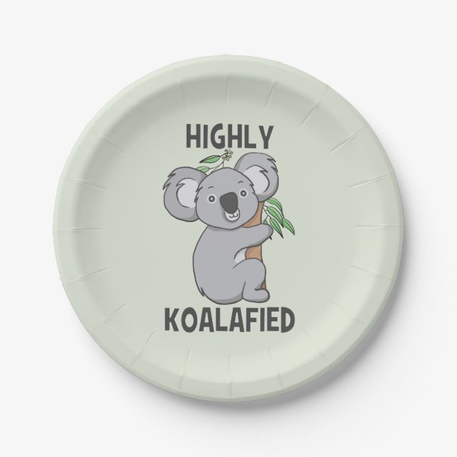 Koala Pappteller (Vorderseite)