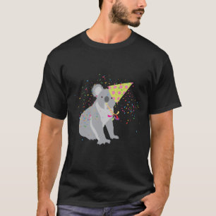 Koala Partying - Tiere mit Party T-Shirt