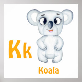 Koala personalisieren ABC: Letter K - Fügen Sie Ih Poster