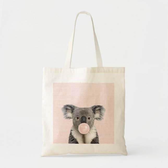 Koala Pink Bubble gum Tragetasche (Vorne)