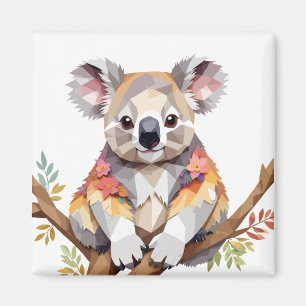 Koala Playful Adorable Fun Animal Colorful Joyful Magnet