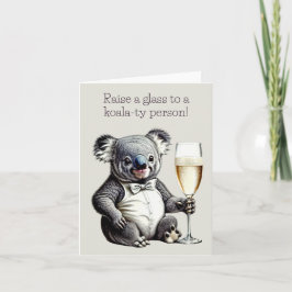 Koala Pun Greeting Card Karte