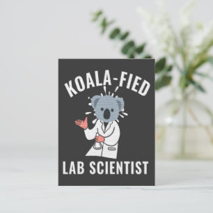 KOALA-QUALIFIZIERTER LABORWISSENSCHAFTLER - KOALA POSTKARTE