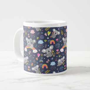 Koala Rainbow Liebe Pattern Jumbo-Tasse