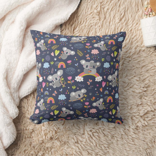 Koala Rainbow Liebe Pattern Kissen (Decke)