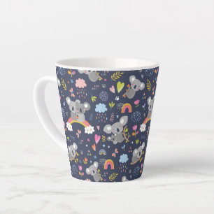 Koala Rainbow Liebe Pattern Milchtasse