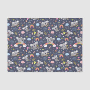 Koala Rainbow Liebe Pattern Seidenpapier