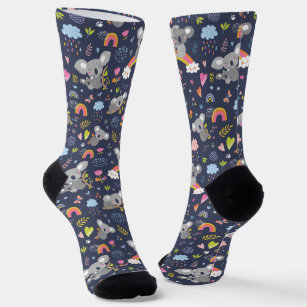 Koala Rainbow Liebe Pattern Socken