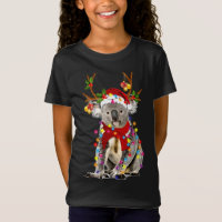 Koala Reindeer Xmas Lights Frohe Weihnachten